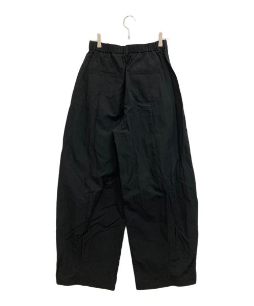 MAISON SPECIAL（メゾンスペシャル）MAISON SPECIAL (メゾンスペシャル) Tuck Cocoon Color Pants ブラック サイズ:38の古着・服飾アイテム