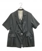 OMMOオーエムエムオー）の古着「UP TUCK H/S JK」｜グレー