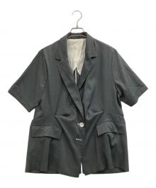 OMMO（オーエムエムオー）の古着「UP TUCK H/S JK」｜グレー