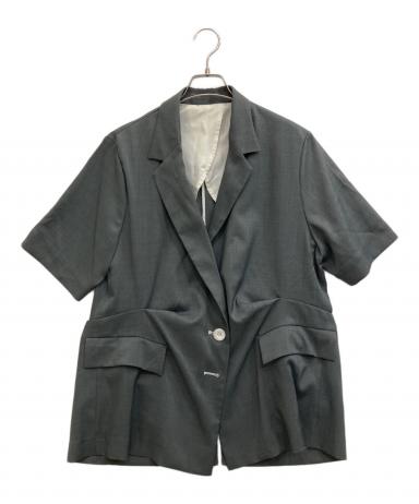 中古・古着通販】OMMO (オーエムエムオー) UP TUCK H/S JK グレー 