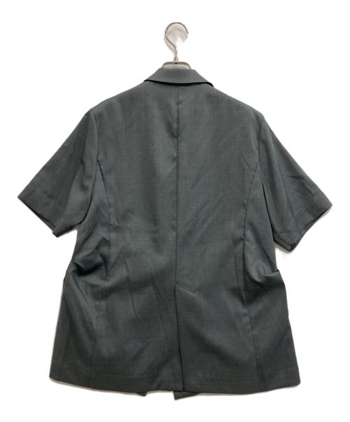 OMMO（オーエムエムオー）OMMO (オーエムエムオー) UP TUCK H/S JK グレー サイズ:38の古着・服飾アイテム