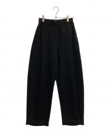 OMMO（オーエムエムオー）の古着「FRONT TUCK SEMI TAPERED PT」｜ブラック