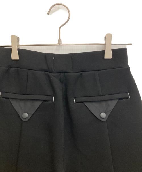 OMMO（オーエムエムオー）OMMO (オーエムエムオー) FRONT TUCK SEMI TAPERED PT ブラック サイズ:38の古着・服飾アイテム