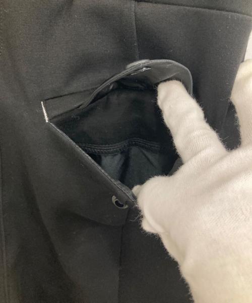 OMMO（オーエムエムオー）OMMO (オーエムエムオー) FRONT TUCK SEMI TAPERED PT ブラック サイズ:38の古着・服飾アイテム