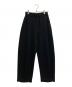 OMMO（オーエムエムオー）の古着「FRONT TUCK SEMI TAPERED PT」｜ブラック