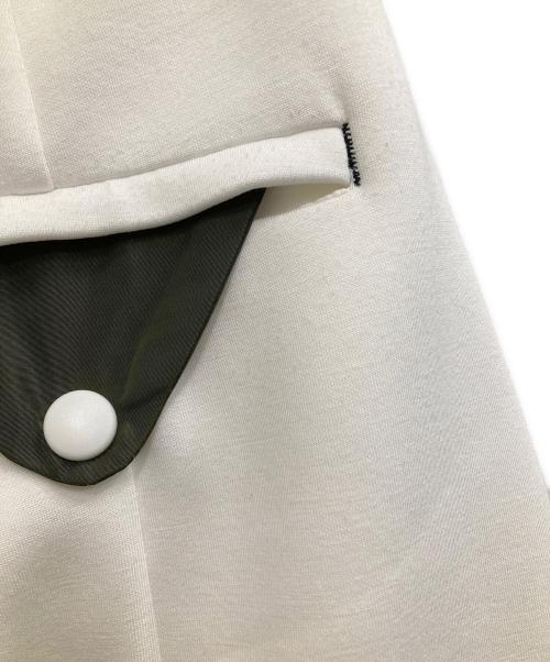 OMMO（オーエムエムオー）OMMO (オーエムエムオー) FRONT TUCK SEMI TAPERED PT ホワイト サイズ:38の古着・服飾アイテム