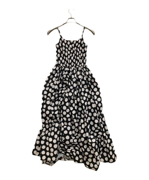 OMMO（オーエムエムオー）OMMO (オーエムエムオー) IRREGULAR SHIRRING CAMI OP ブラック サイズ:36の古着・服飾アイテム