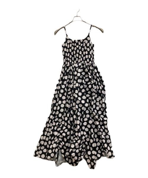 OMMO（オーエムエムオー）OMMO (オーエムエムオー) IRREGULAR SHIRRING CAMI OP ブラック サイズ:36の古着・服飾アイテム