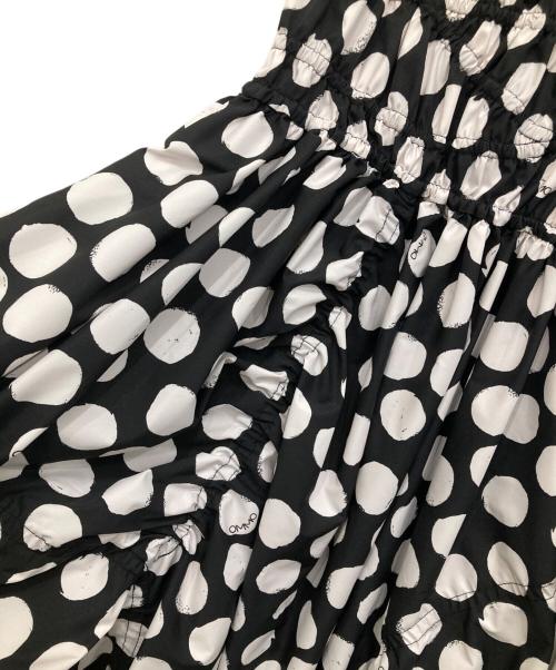 OMMO（オーエムエムオー）OMMO (オーエムエムオー) IRREGULAR SHIRRING CAMI OP ブラック サイズ:36の古着・服飾アイテム
