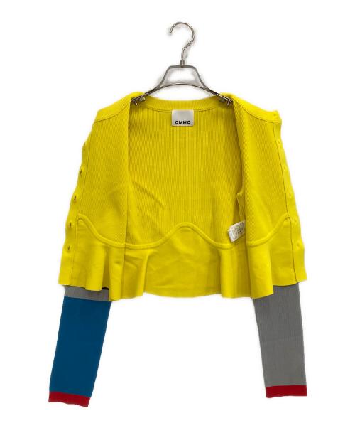 OMMO（オーエムエムオー）OMMO (オーエムエムオー) BLOCKING PEPLUM KT CD イエロー サイズ:38の古着・服飾アイテム