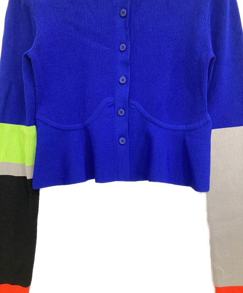 OMMO（オーエムエムオー）OMMO (オーエムエムオー) BLOCKING PEPLUM KT CD ブルー サイズ:38の古着・服飾アイテム