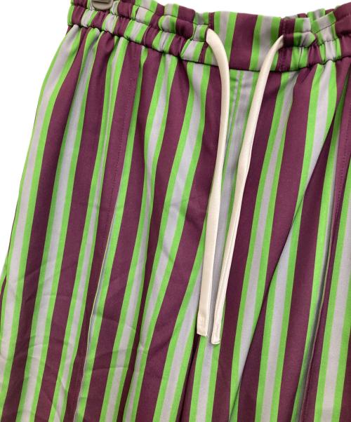 OMMO（オーエムエムオー）OMMO (オーエムエムオー) MULTI STRIPE PT パープル サイズ:38の古着・服飾アイテム
