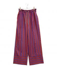 OMMO（オーエムエムオー）の古着「MULTI STRIPE PT」｜パープル
