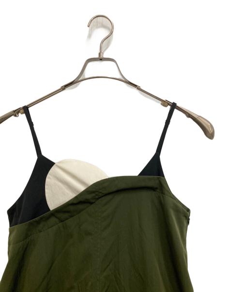 OMMO（オーエムエムオー）OMMO (オーエムエムオー) LAYERED BALLOON CAMI OP オリーブ サイズ:Freeの古着・服飾アイテム