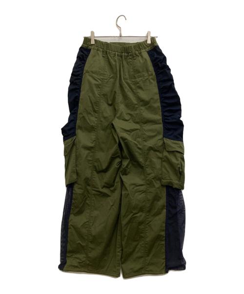 MAISON SPECIAL（メゾンスペシャル）MAISON SPECIAL (メゾンスペシャル) Bicolor Cargo Pants オリーブ サイズ:38の古着・服飾アイテム