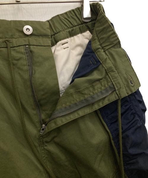MAISON SPECIAL（メゾンスペシャル）MAISON SPECIAL (メゾンスペシャル) Bicolor Cargo Pants オリーブ サイズ:38の古着・服飾アイテム
