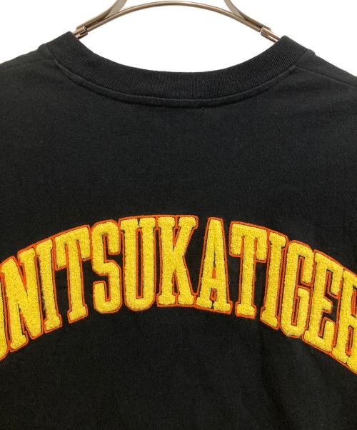 Onitsuka Tiger（オニツカタイガー）Onitsuka Tiger (オニツカタイガー) ラバーロゴTシャツ ブラック サイズ:Ｓの古着・服飾アイテム