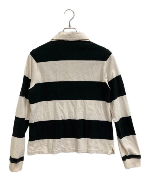 POLO RALPH LAUREN（ポロ・ラルフローレン）POLO RALPH LAUREN (ポロ・ラルフローレン) ポロシャツ ホワイト×ブラック サイズ:Ｍの古着・服飾アイテム