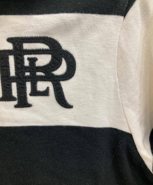 POLO RALPH LAUREN（ポロ・ラルフローレン）POLO RALPH LAUREN (ポロ・ラルフローレン) ポロシャツ ホワイト×ブラック サイズ:Ｍの古着・服飾アイテム