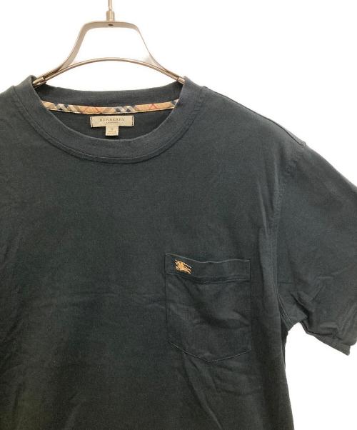 BURBERRY LONDON（バーバリーロンドン）BURBERRY LONDON (バーバリーロンドン) ポケットTシャツ ブラック サイズ:Sの古着・服飾アイテム