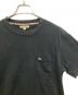 中古・古着 BURBERRY LONDON (バーバリーロンドン) ポケットTシャツ ブラック サイズ:S：5000円