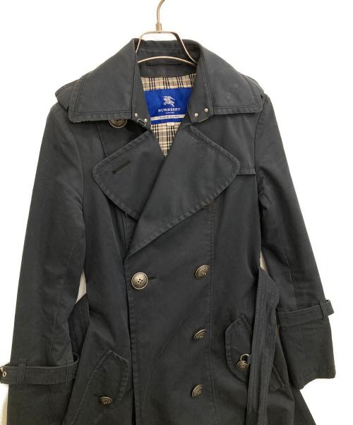 BURBERRY BLUE LABEL（バーバリー ブルー レーベル）BURBERRY BLUE LABEL (バーバリー ブルー レーベル) トレンチコート ネイビー サイズ:36の古着・服飾アイテム