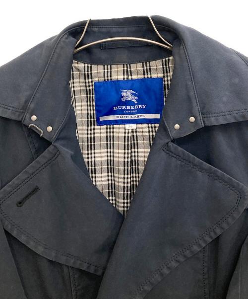 BURBERRY BLUE LABEL（バーバリー ブルー レーベル）BURBERRY BLUE LABEL (バーバリー ブルー レーベル) トレンチコート ネイビー サイズ:36の古着・服飾アイテム