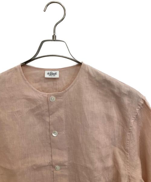 LE GLAZIK（ル グラジック）LE GLAZIK (ル グラジック) リネンシャツジャケット ピンク サイズ:36の古着・服飾アイテム