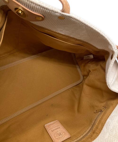 russet（ラシット）russet (ラシット) 刺し子ジャガード/2WAYバッグ アイボリーの古着・服飾アイテム