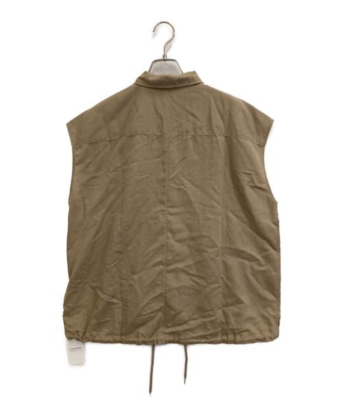 Spick and Span（スピック＆スパン）Spick and Span (スピック＆スパン) ソフトブロードフレンチヘムギャザーシャツ ベージュ サイズ:FREE 未使用品の古着・服飾アイテム