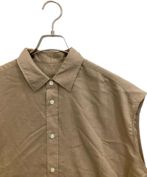 Spick and Span（スピック＆スパン）Spick and Span (スピック＆スパン) ソフトブロードフレンチヘムギャザーシャツ ベージュ サイズ:FREE 未使用品の古着・服飾アイテム