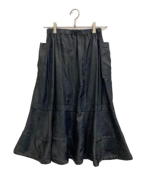 tricot COMME des GARCONS（トリココムデギャルソン）tricot COMME des GARCONS (トリココムデギャルソン) ドット刺繍イージースカート ブラック サイズ:FREEの古着・服飾アイテム