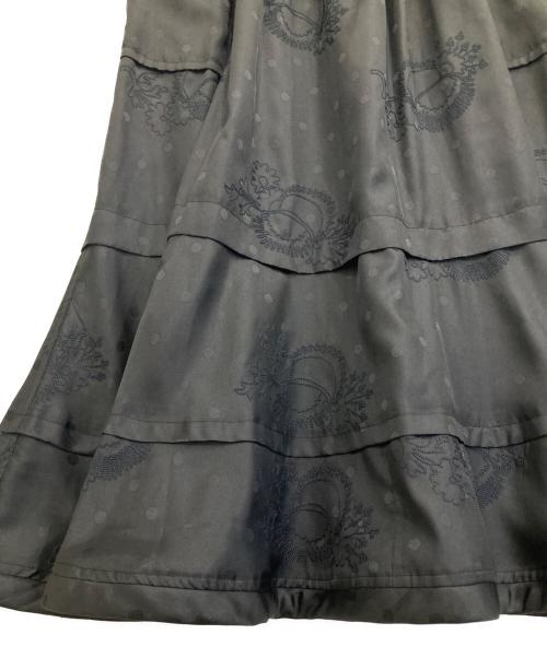 tricot COMME des GARCONS（トリココムデギャルソン）tricot COMME des GARCONS (トリココムデギャルソン) ドット刺繍イージースカート ブラック サイズ:FREEの古着・服飾アイテム