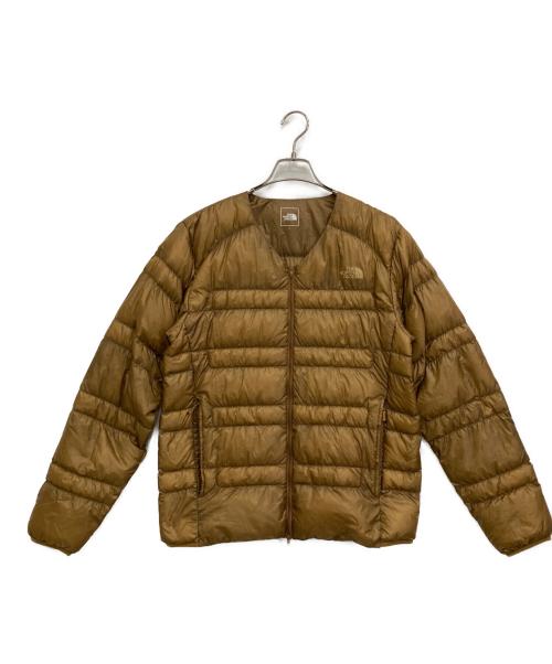THE NORTH FACE（ザ ノース フェイス）THE NORTH FACE (ザ ノース フェイス) EXP-Parcel Down Cardigan ブラウン サイズ:Lの古着・服飾アイテム