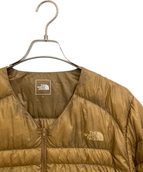 THE NORTH FACE（ザ ノース フェイス）THE NORTH FACE (ザ ノース フェイス) EXP-Parcel Down Cardigan ブラウン サイズ:Lの古着・服飾アイテム