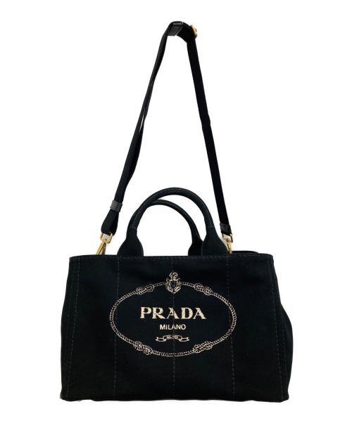 PRADA（プラダ）PRADA (プラダ) カナパトートバッグ ブラックの古着・服飾アイテム