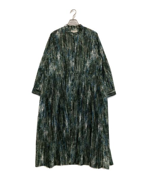 SUM1 STYLE（スミスタイル）SUM1 STYLE (スミスタイル) 総柄ワンピース グリーン サイズ:Fの古着・服飾アイテム
