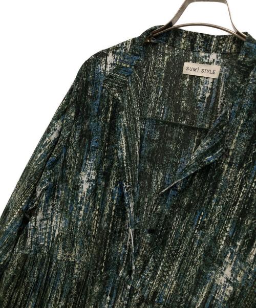 SUM1 STYLE（スミスタイル）SUM1 STYLE (スミスタイル) 総柄ワンピース グリーン サイズ:Fの古着・服飾アイテム