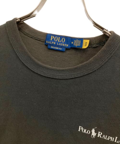POLO RALPH LAUREN（ポロ・ラルフローレン）POLO RALPH LAUREN (ポロ・ラルフローレン) リラックスド フィット ロゴ ジャージ Tシャツ グレー サイズ:Mの古着・服飾アイテム