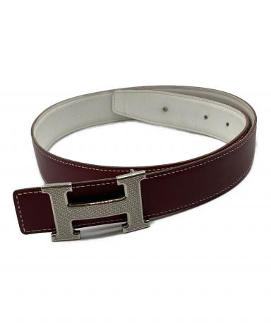 ２本、エルメス白ベルト コーチ赤ベルト 中古・古着通販】HERMES (エルメス) コンスタンスHギロッシュ ベルト