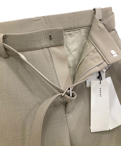 sacai（サカイ）sacai (サカイ) 23AW Suiting Bonding Pants ベージュ サイズ:1の古着・服飾アイテム