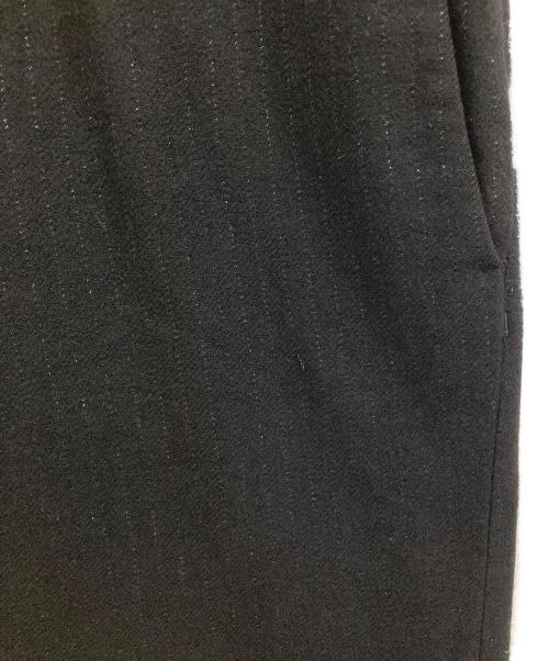 NUMBER (N)INE（ナンバーナイン）NUMBER (N)INE (ナンバーナイン) カシミヤ混ストライプパンツ ブラック サイズ:2の古着・服飾アイテム