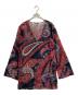 LEONARD PARIS (レオナール パリ) ペイズリー柄シアーブラウス ブラック×レッド サイズ:Ｌ：9000円