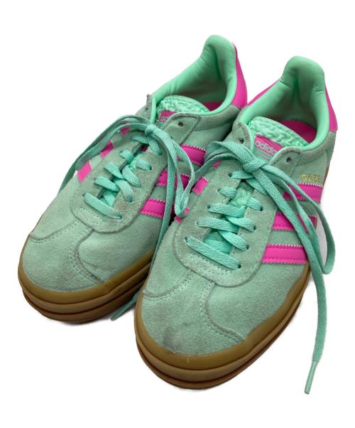 adidas（アディダス）adidas (アディダス) GAZELLE BOLD/ローカットスニーカー ピンク×ミントグリーン サイズ:23の古着・服飾アイテム
