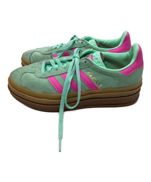 adidas（アディダス）adidas (アディダス) GAZELLE BOLD/ローカットスニーカー ピンク×ミントグリーン サイズ:23の古着・服飾アイテム