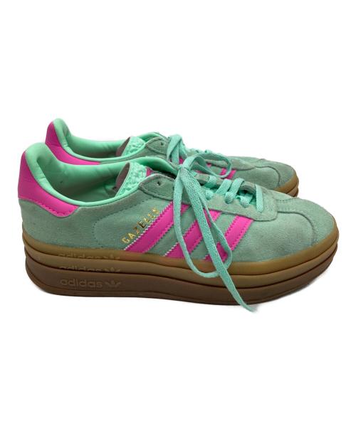 adidas（アディダス）adidas (アディダス) GAZELLE BOLD/ローカットスニーカー ピンク×ミントグリーン サイズ:23の古着・服飾アイテム