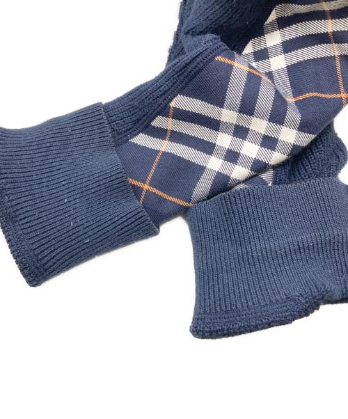 BURBERRY LONDON（バーバリーロンドン）BURBERRY LONDON (バーバリーロンドン) クルーネックニット ネイビー サイズ:Lの古着・服飾アイテム