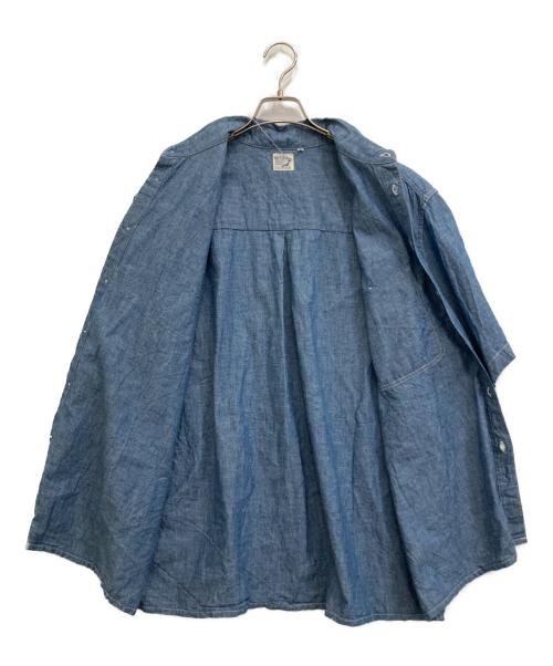 orSlow（オアスロウ）orSlow (オアスロウ) SHORT SLEEVE DENIM SHIRTSHORT SLEEVE DENIM SHIRT インディゴ サイズ:3の古着・服飾アイテム