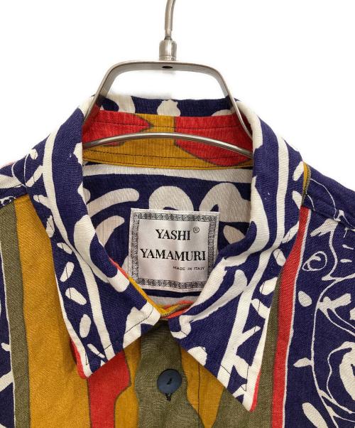 yashi yamamuri（ヤシ ヤマムラ）yashi yamamuri (ヤシ ヤマムラ) 総柄シャツ マルチカラー サイズ:Ｌの古着・服飾アイテム