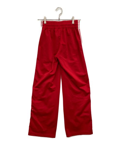 adidas（アディダス）adidas (アディダス) ブーツカットトラックパンツ レッド サイズ:Mの古着・服飾アイテム